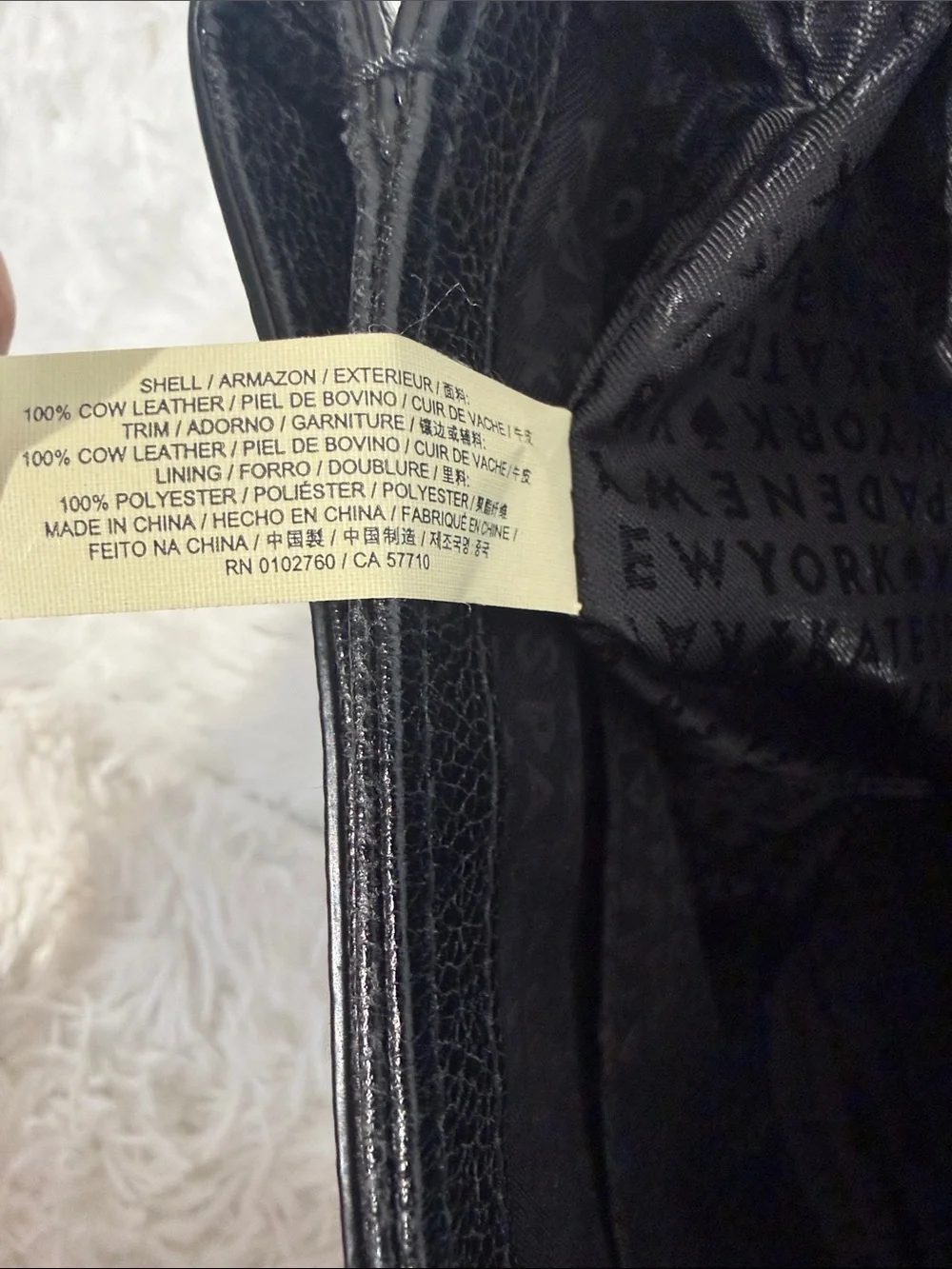 KATE SPADE NEW YORK  Milna Lovett Street Black Leather Cross Body Bag